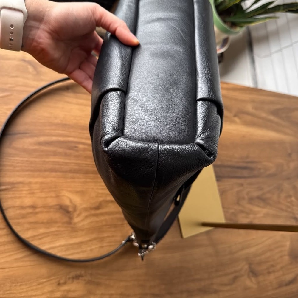 Coach Madison Isabelle Black Leather Hobo Shoulder Bag 21224 - Picture 15 of 16